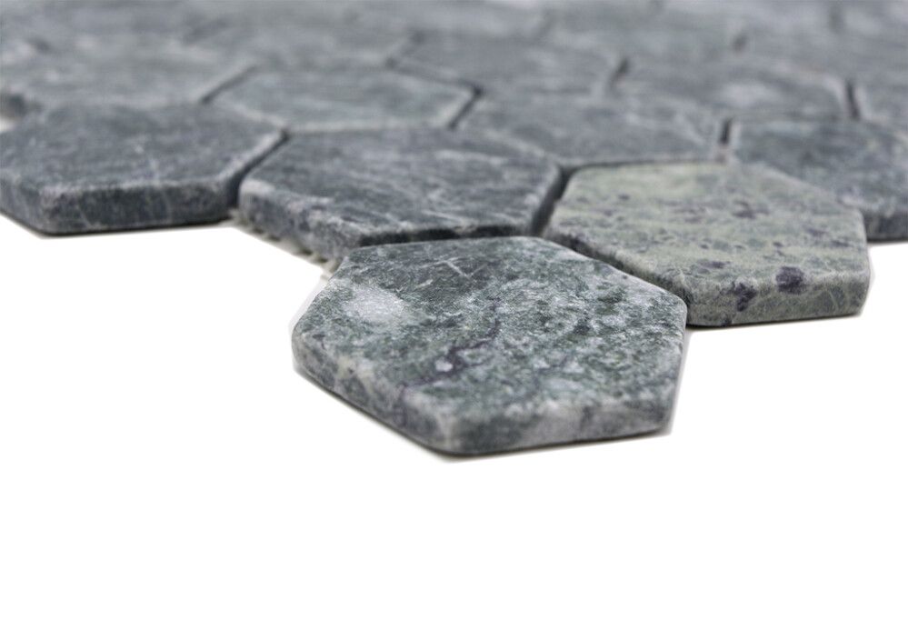 Mosaiikkilaatta Hexagon Uni MOS HXN 407 Vihreä 29,8 x 30,5 cm