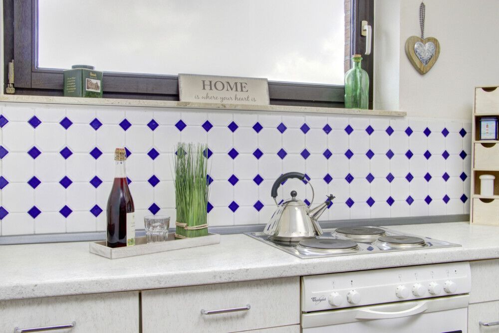 Mosaiikki Octa 9,7 x 9,7 cm Sininen