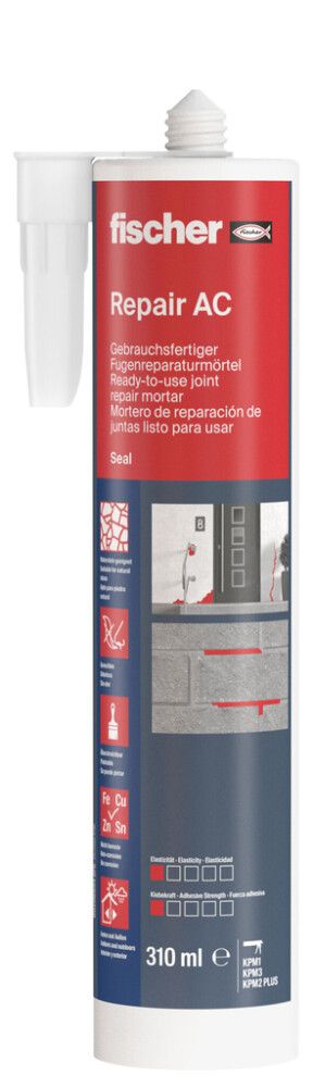 Korjausmassa Fischer Repair AC harmaa 310 ml