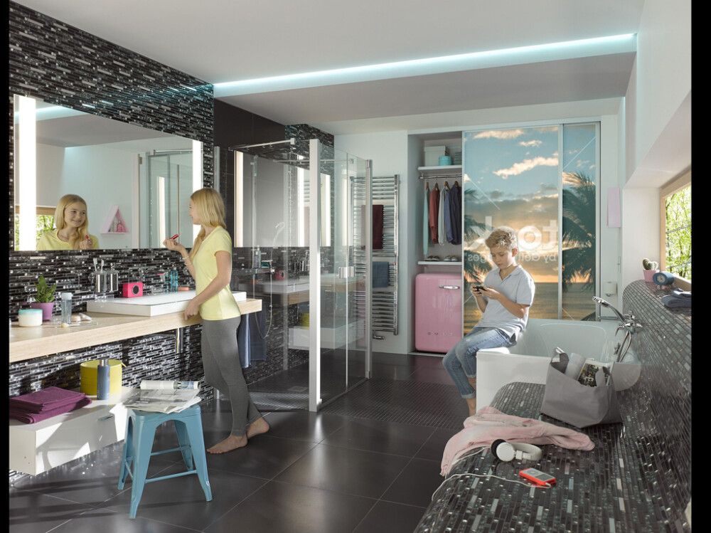 Lasimosaiikki Crystal Mix-musta-RST