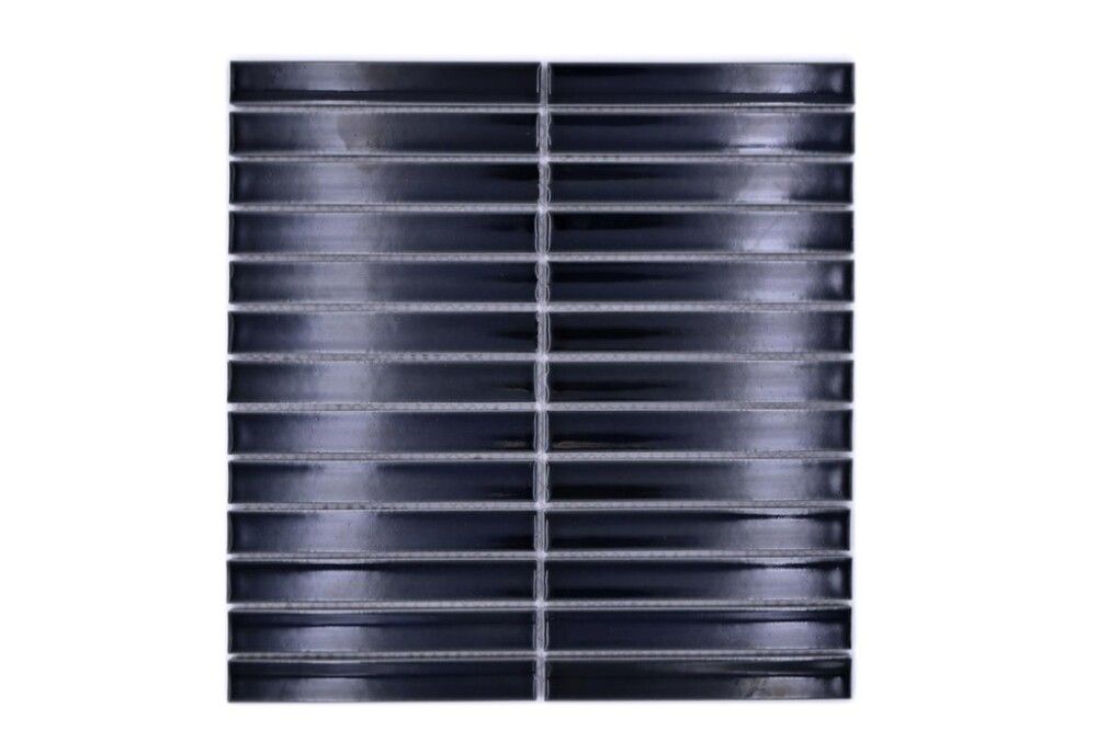 Mosaiikkilaatta Fliesen Stick musta 29,6 x 29,6 cm