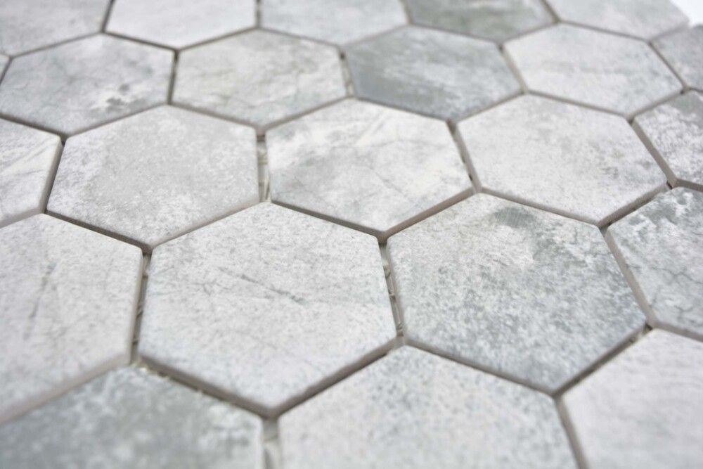 Mosaiikkilaatta Hexagon HX Curio ZLG Harmaa 32,5 x 28,1 cm