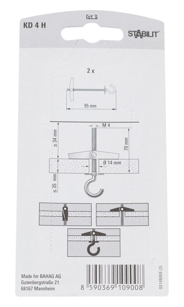 Jousitulppa N 4 Stabilit KD 4 H K 95 mm