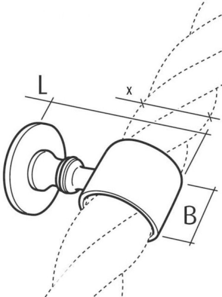 Seinäpidike Stabilit Kromattu