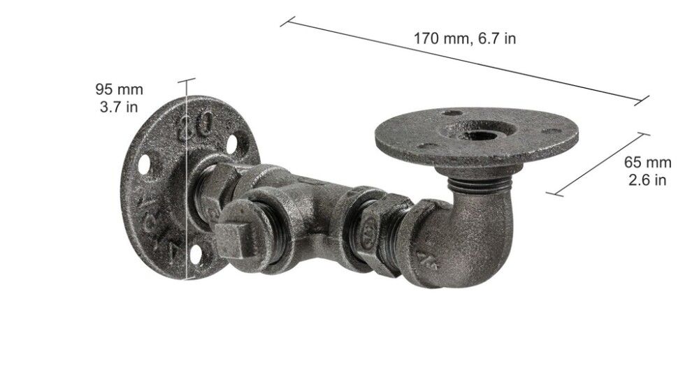 Kannake Dolle Cast Valurauta 170 x 60 x 95 mm
