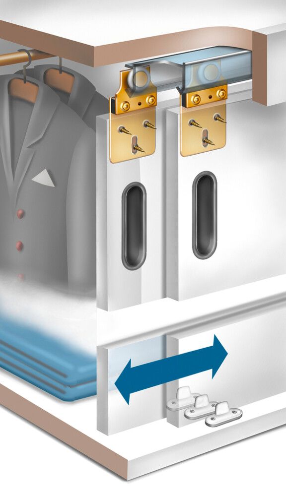 Liukuovikaapin helasarja HBS Betz 200 cm
