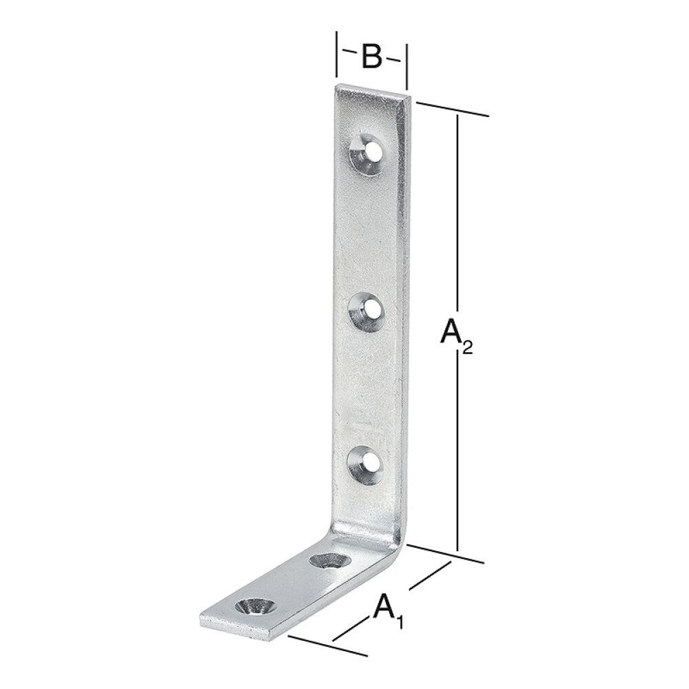 Kulmarauta 150 x 80 x 25 mm sinkitty