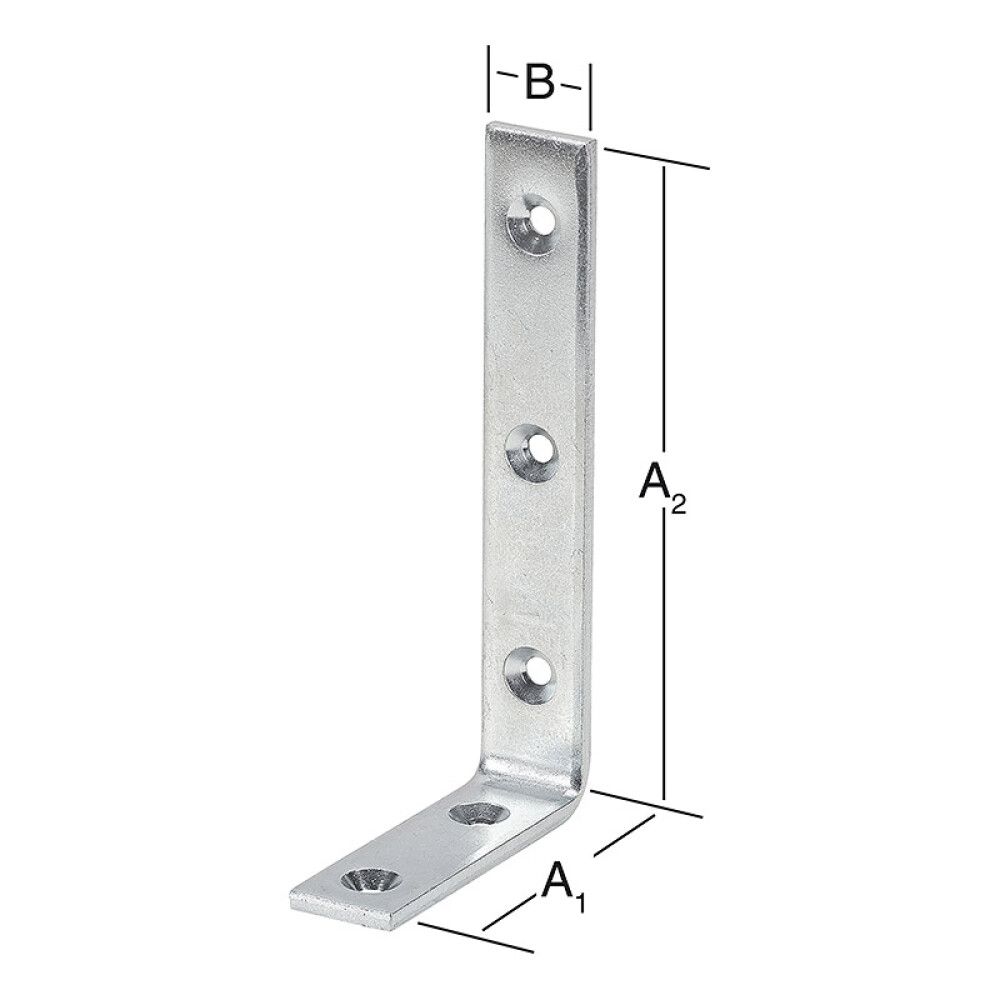 Kulmarauta 150 x 110 x 25 mm sinkitty