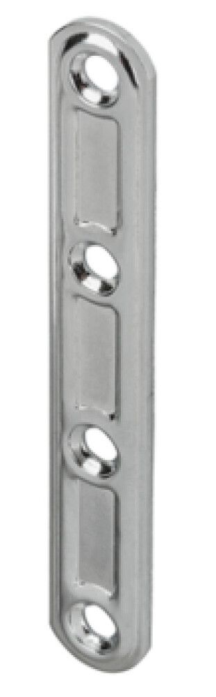 Liitosrauta kalusteelle 100 x 15 mm kromattu