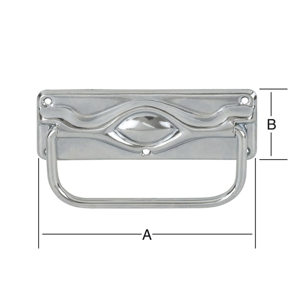 Kantokahva 100 x 35 mm sinkitty
