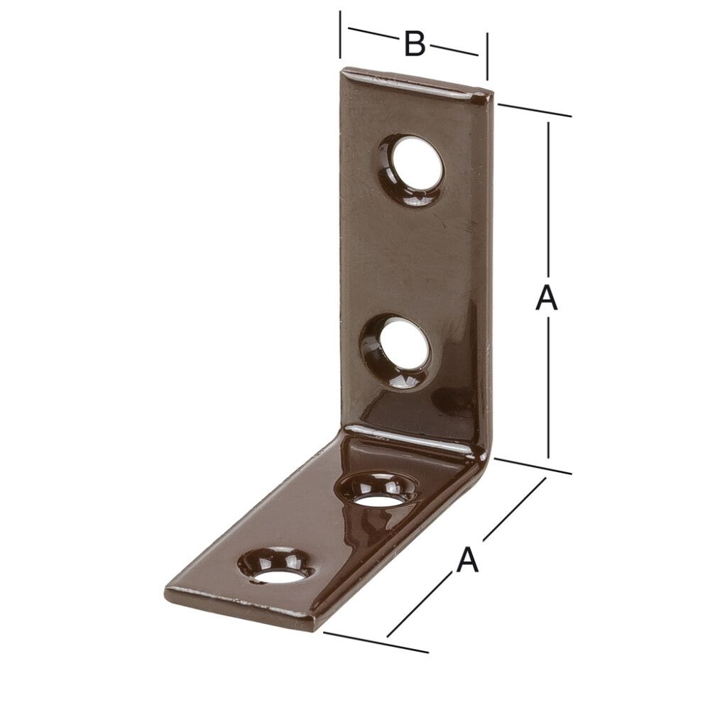 Kulmarauta 25 x 15 mm teräs ruskea
