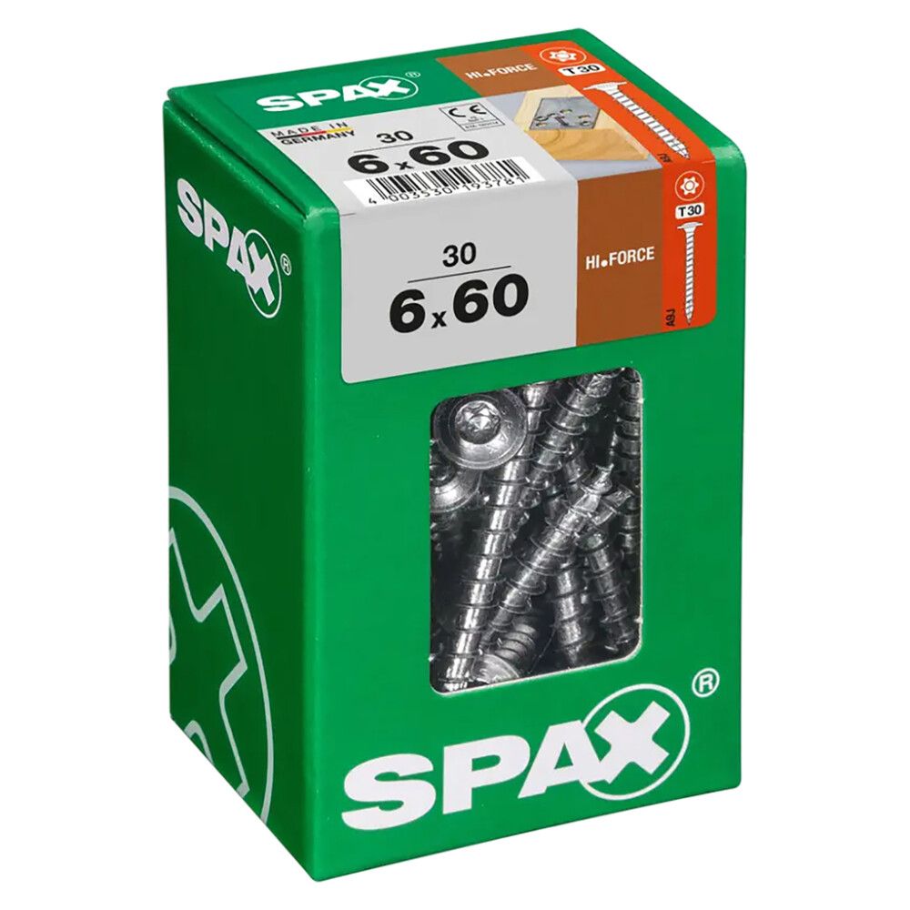 Puuruuvi Spax HI.FORCE TRX WIROX 6x60 mm 30KPL