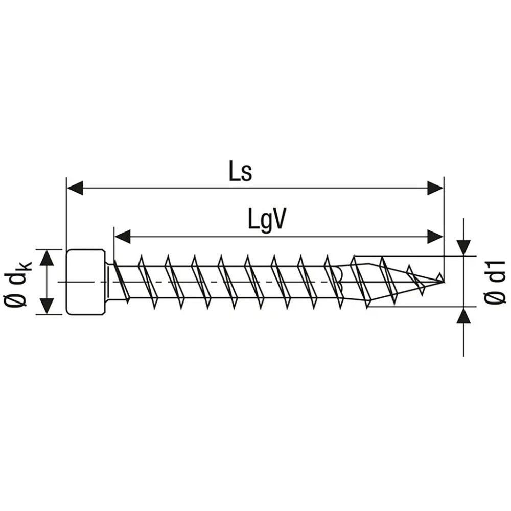 Puuruuvi Spax IN.FORCE TRX WIROX 6x180 mm  6KPL