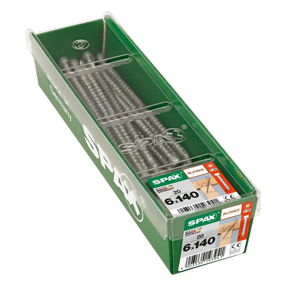 Puuruuvi Spax IN.FORCE TRX WIROX 6x140 mm 20KPL