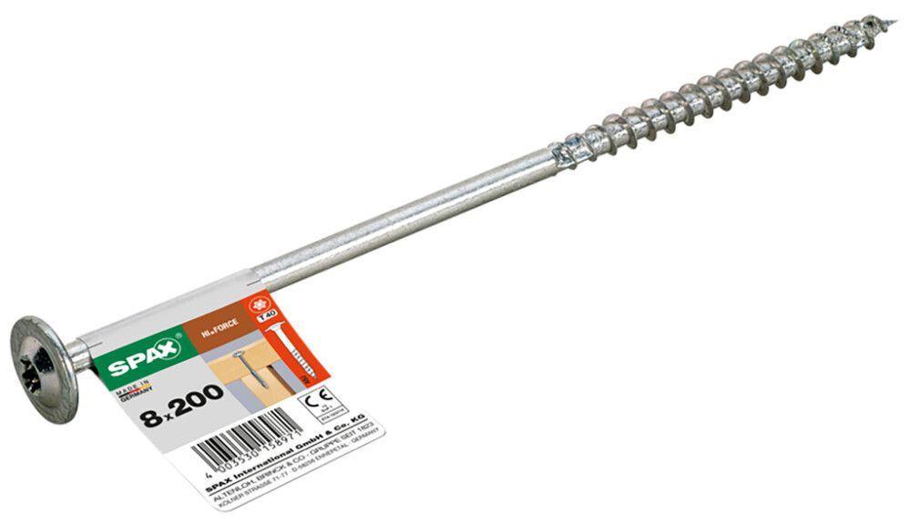 Ruuvi Hi.Force Wirox Spax 8x200 1 KPL