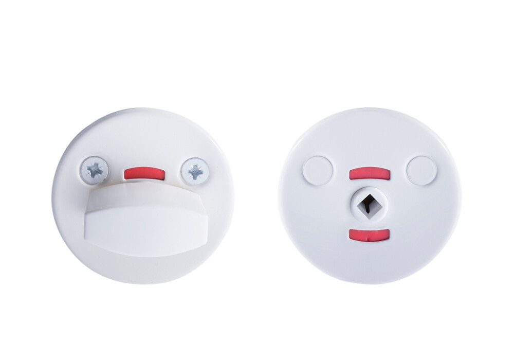 WC-vääntönuppi Abloy 001JVA Valkoinen