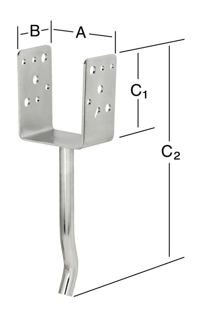Pilarikenkä 121 x 65 x 125 mm RST