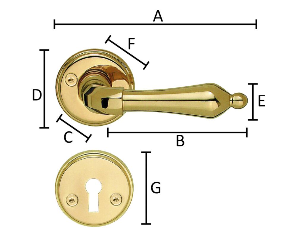 Väliovenpainike Beslagsboden SPAR B250PNS Kiillotettu Messinki PVD