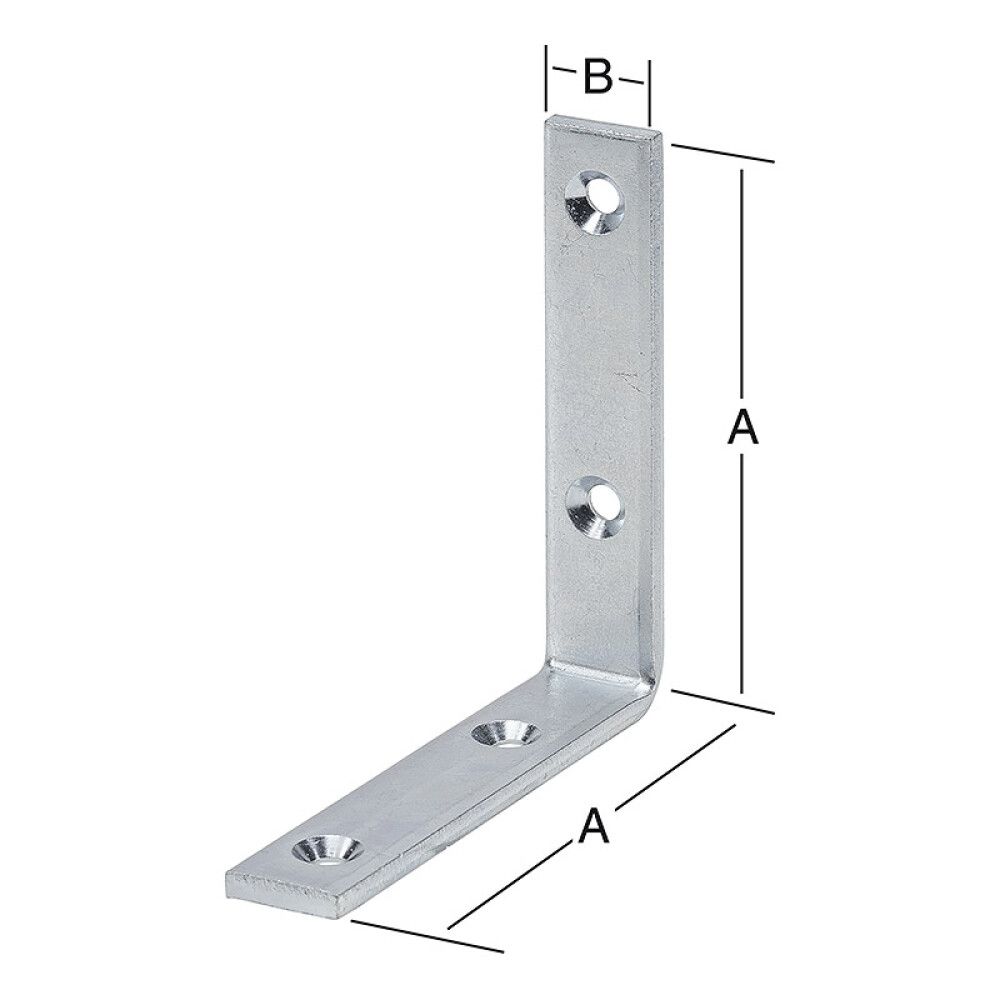 Kulmarauta 60 x 20 mm sinkitty 8 kpl
