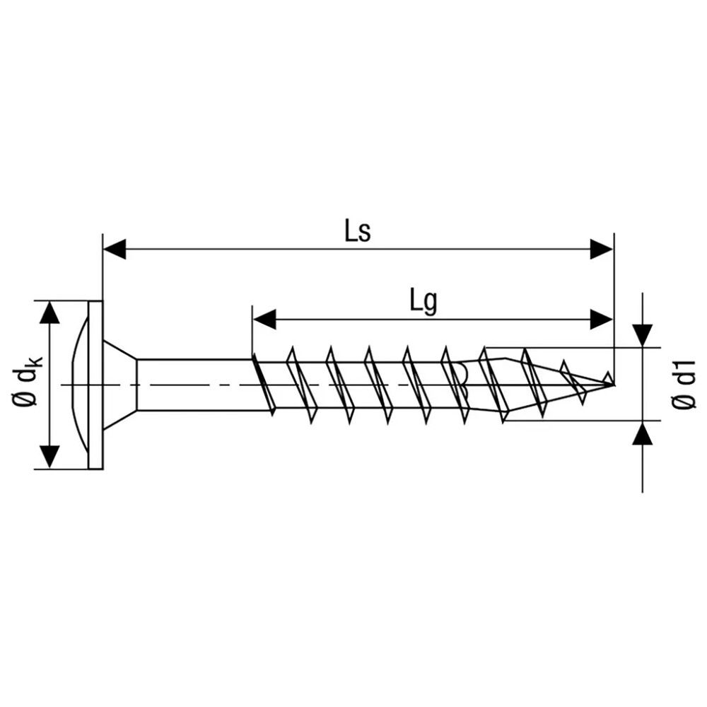 Puuruuvi Spax HI.FORCE TRX WIROX 8x80 mm 20KPL