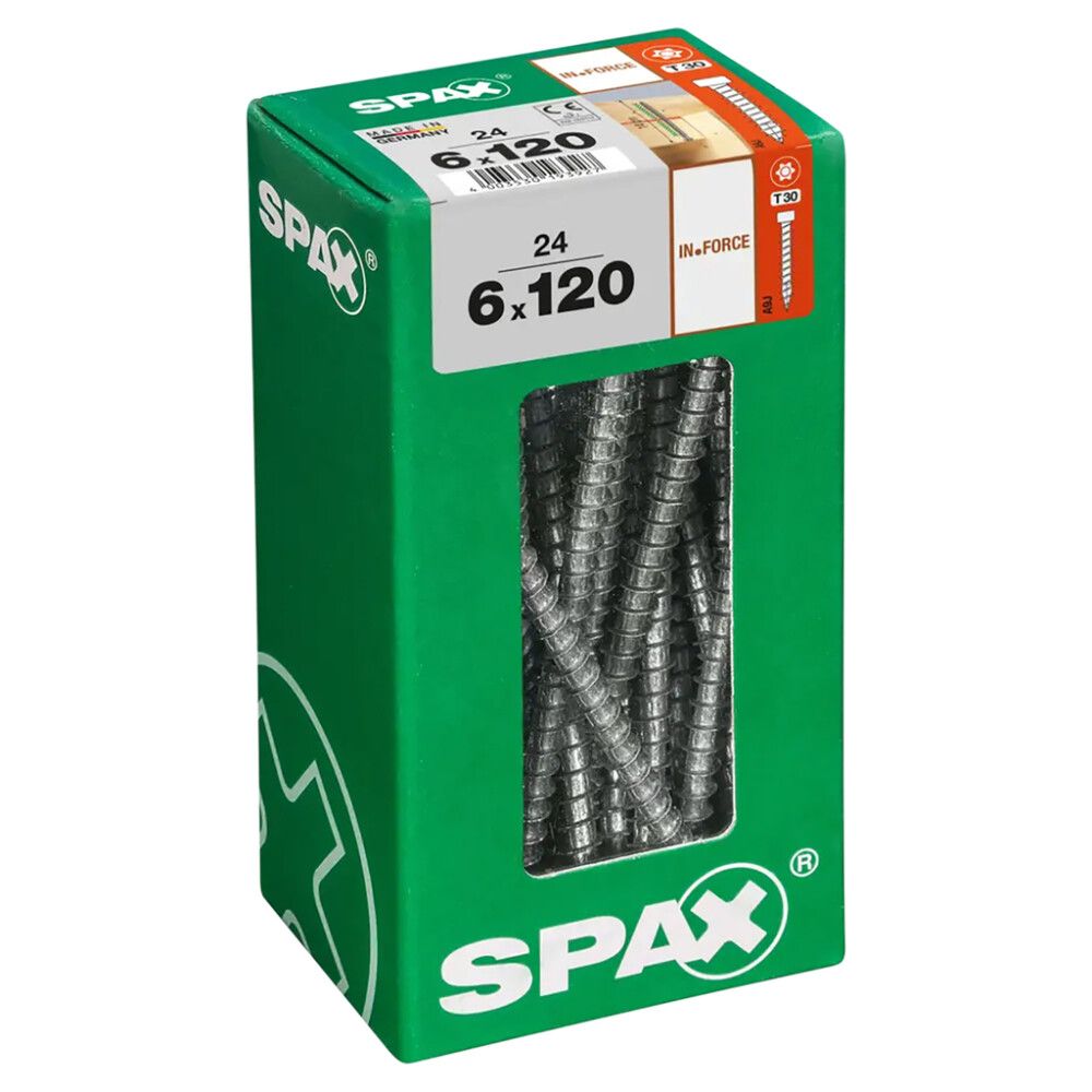 Puuruuvi Spax IN.FORCE TRX WIROX 6x120 mm 24KPL
