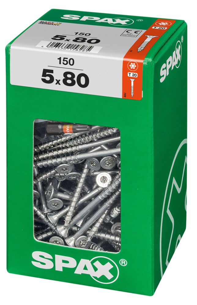 Ruuvi TRX WIROX Spax 5,0x80 XL 150 KPL