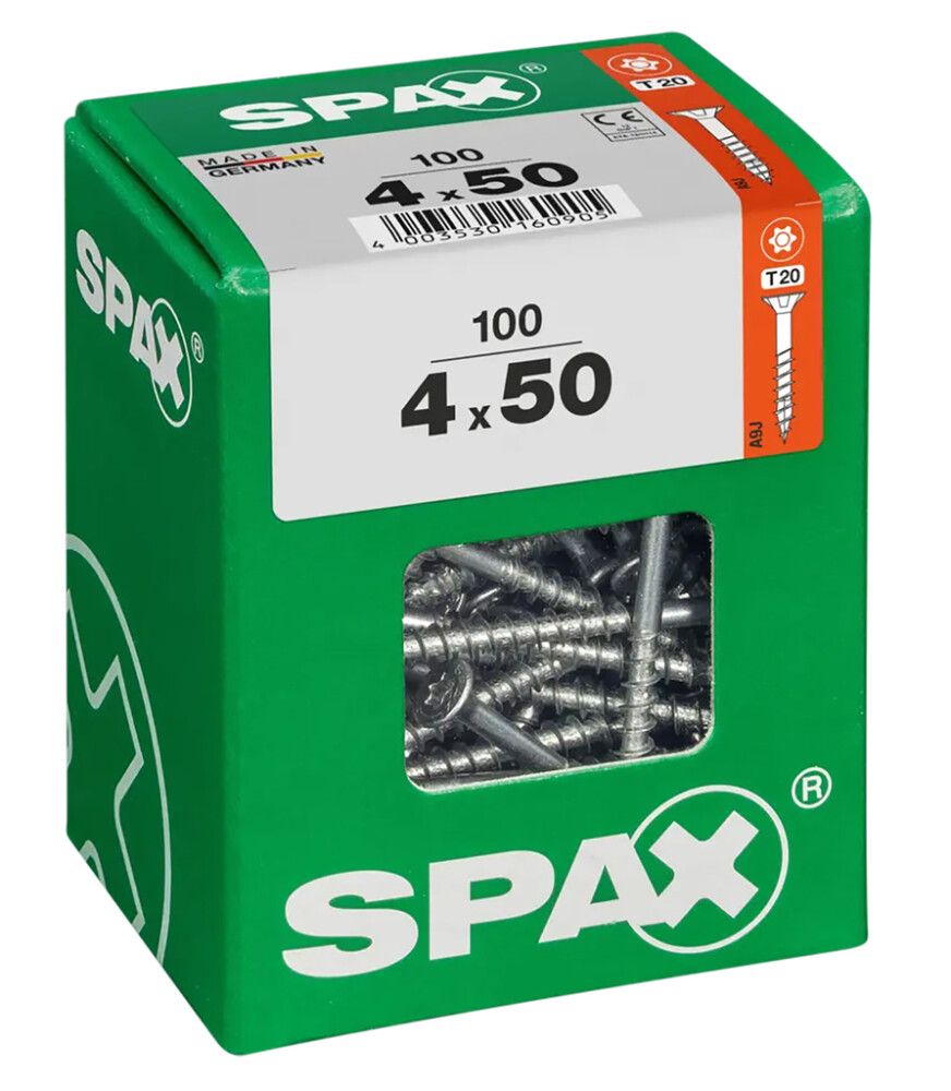 Puuruuvi Spax 4 x 50 mm 100 kpl