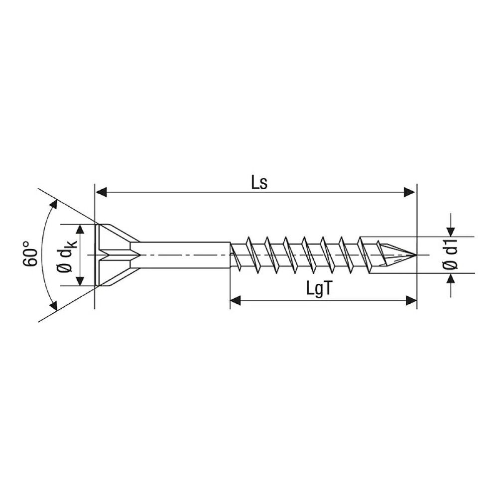 Levyruuvi Spax TRX WIROX 3,5x45 mm 350KPL