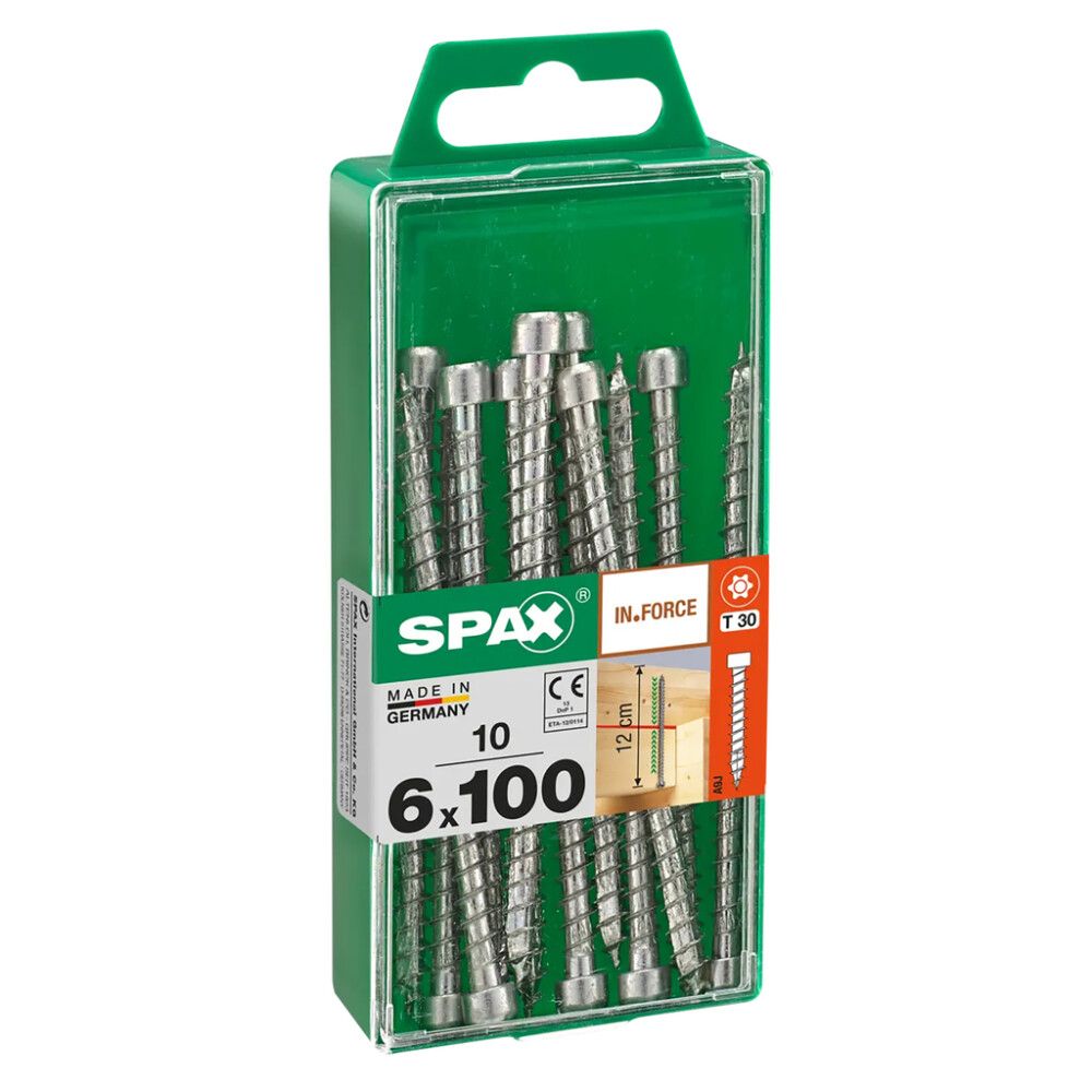 Puuruuvi Spax IN.FORCE TRX WIROX 6x100 mm 10KPL