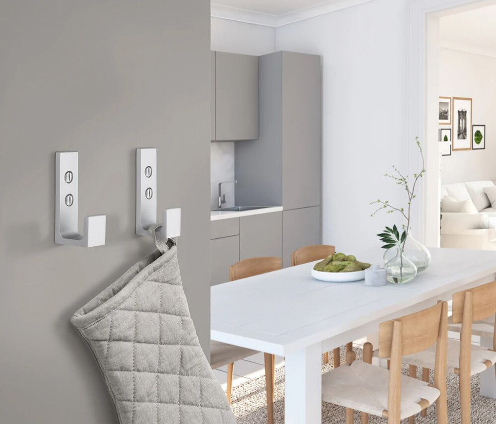 Seinäkoukku Beslagsboden B1047 62 mm matta alumiini