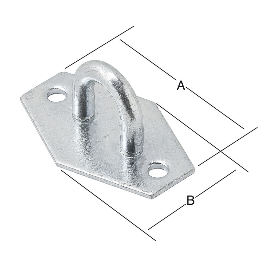 Salpalukon vastakappale 40 x 28 mm sinkitty