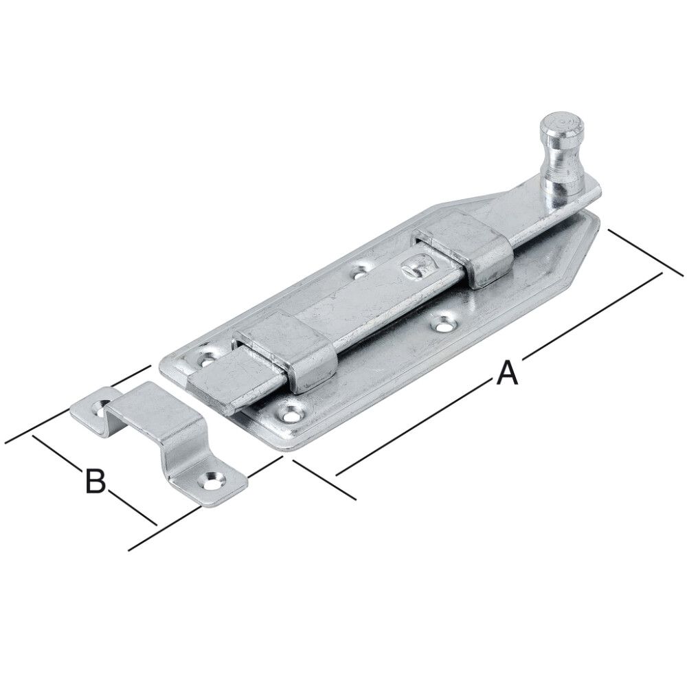 Työntösalpalukko 120 x 56 mm sinkitty