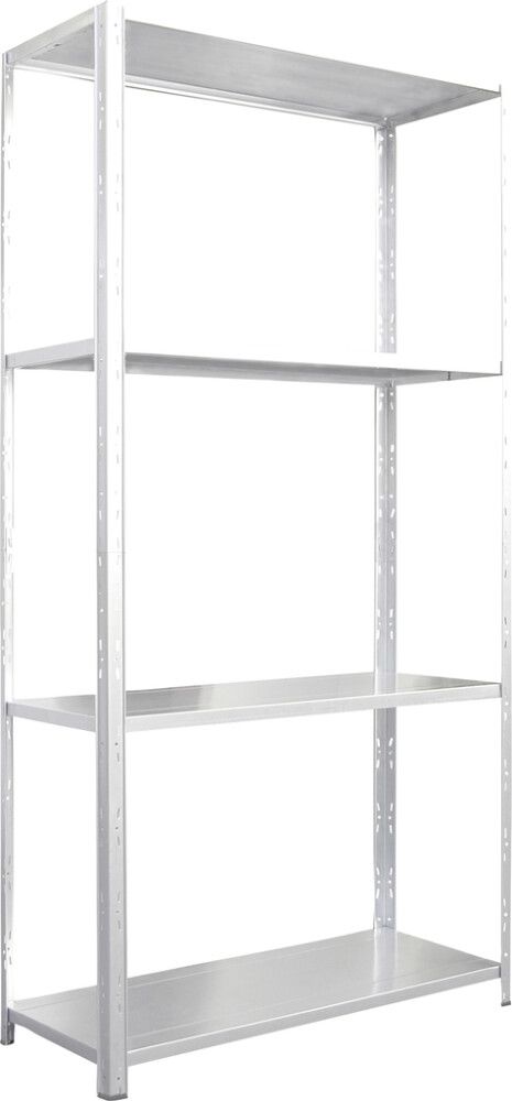 Metallihyllykkö Regalux Valkoinen 160 x 84 x 30 cm