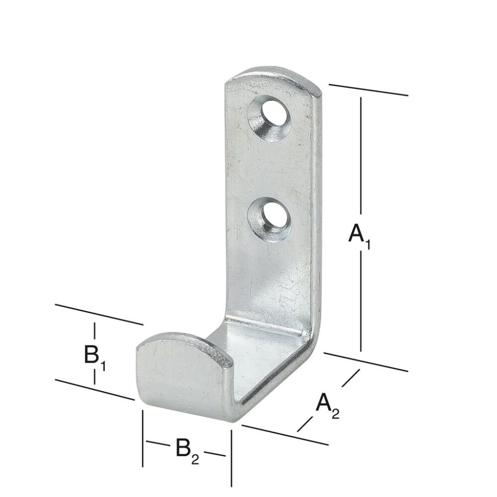 Seinäkoukku 87 x 35 mm sinkitty