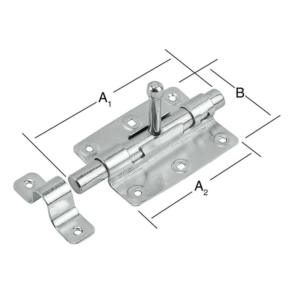 Työntösalpalukko 140 x 66 mm