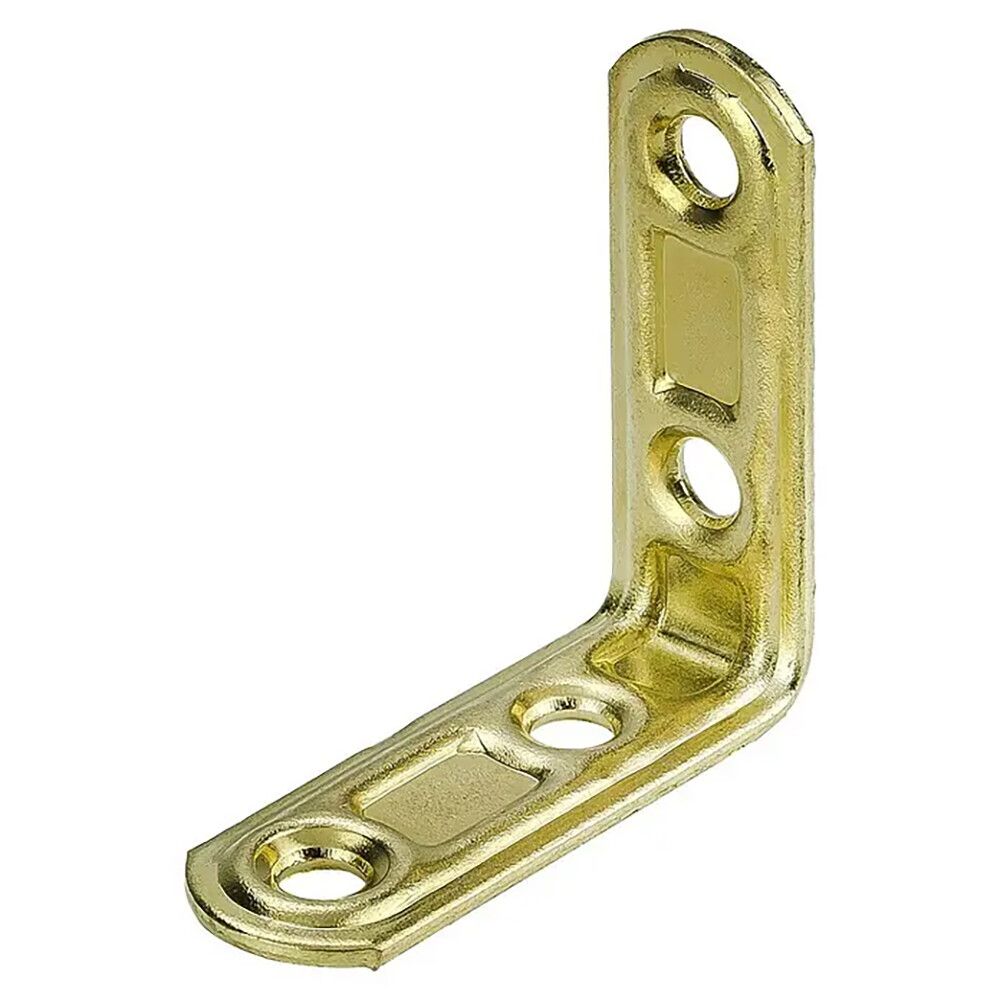 Kalustelkulmarauta 30 x 15 mm messinki/teräs