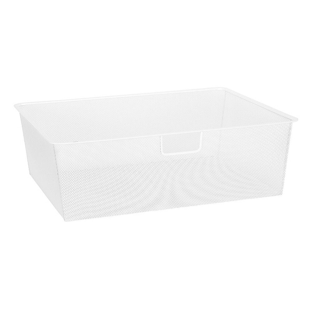 Mesh-kori ulosvedettävään korinkehykseen Elfa valkoinen 580 x 427 x 185 mm