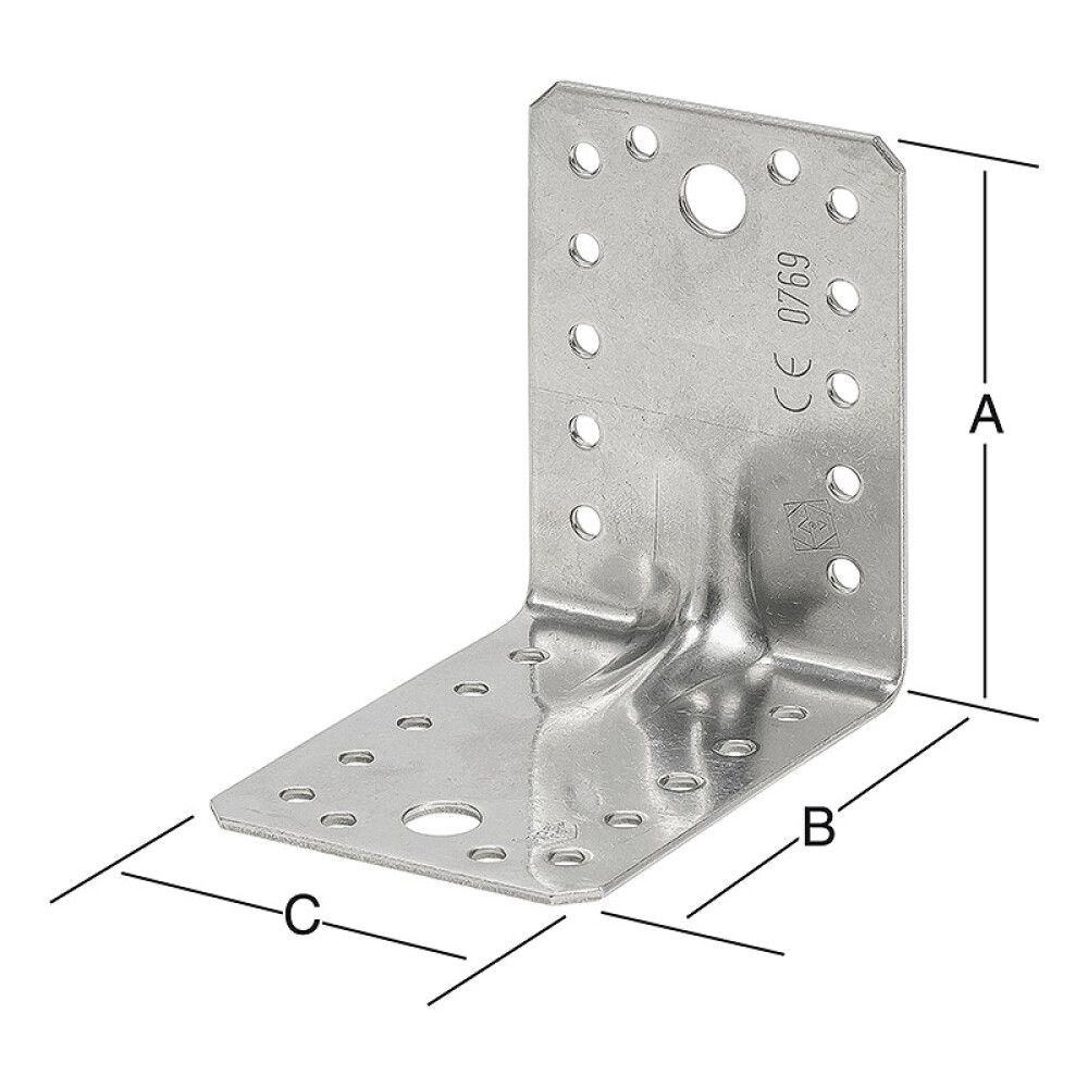 Kulmarauta 105 x 105 x 90 mm RST