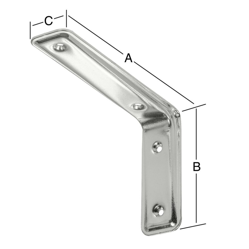 Kulmakannatin 3F Design Kromattu 235 x 160 x 40 mm