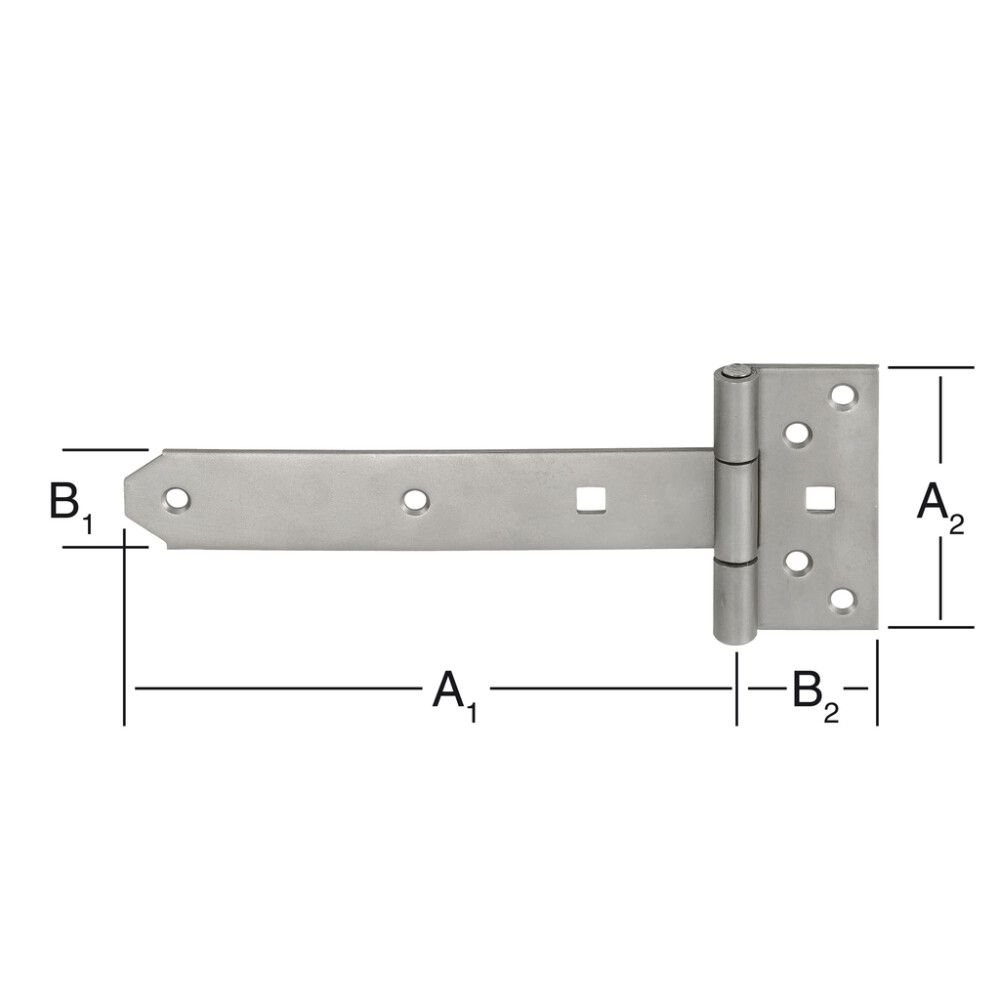 T-sarana 200 x 33 mm jaloteräs
