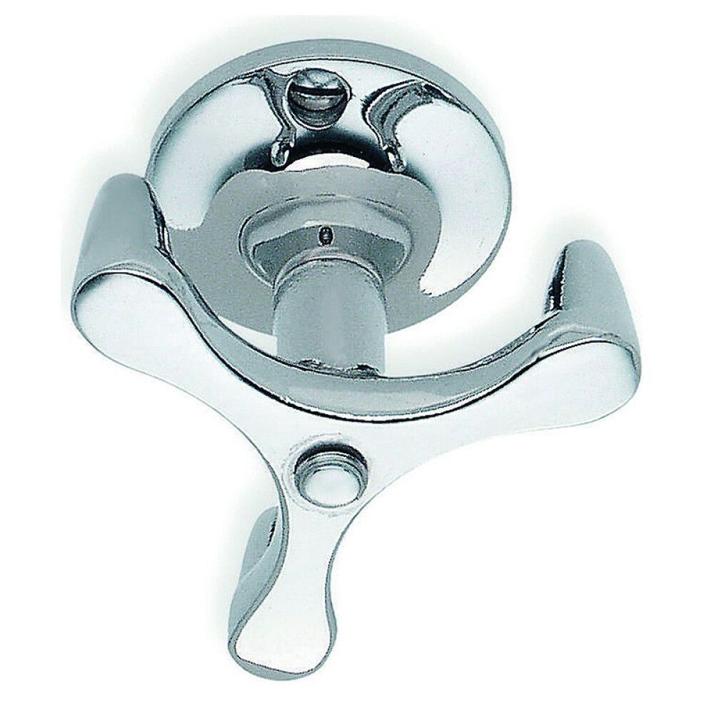 Kolmoishyllykoukku Beslagsboden BK071 kääntyvä 44 mm kromi