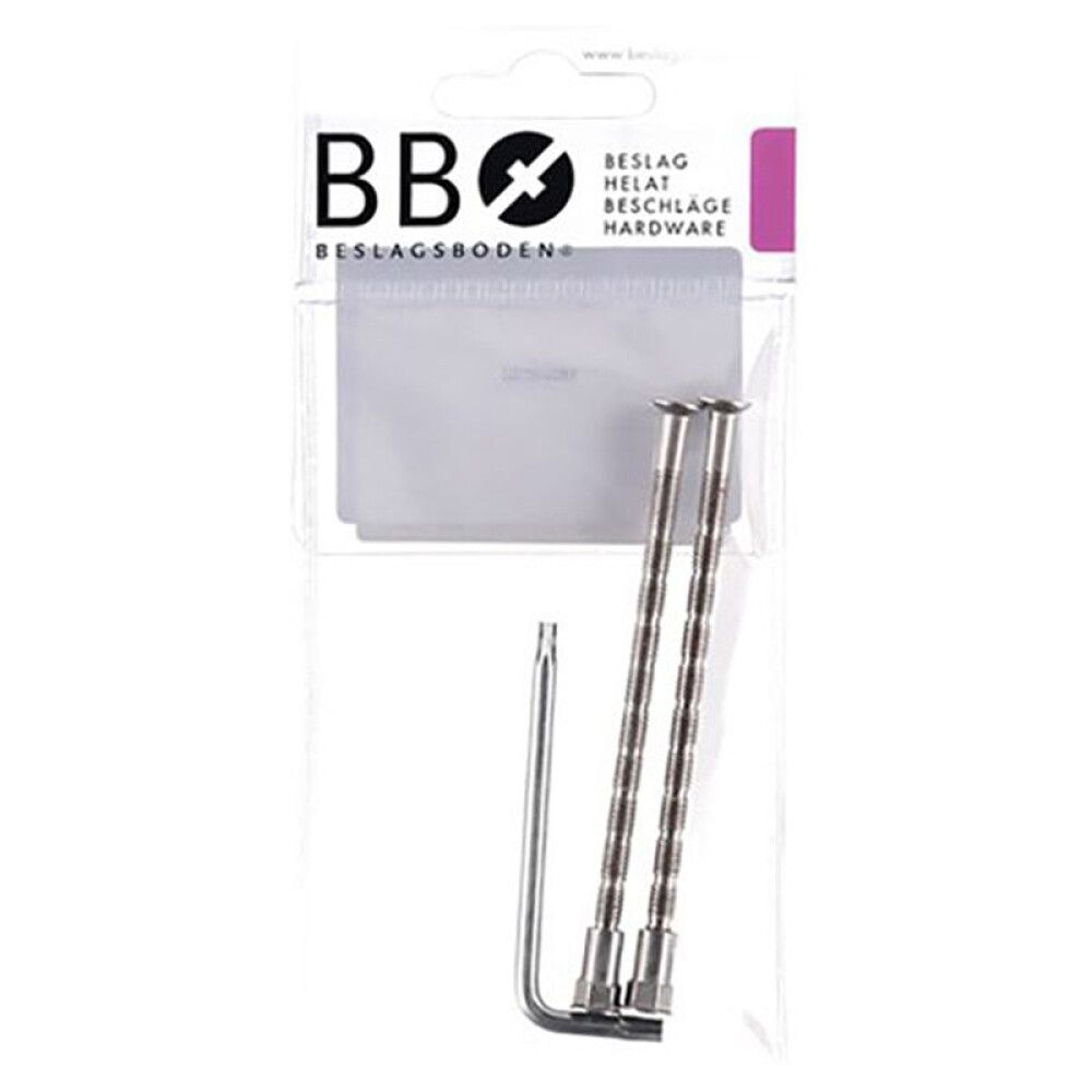 Kiinnitysruuvi ja hylsy Beslagsboden TK123