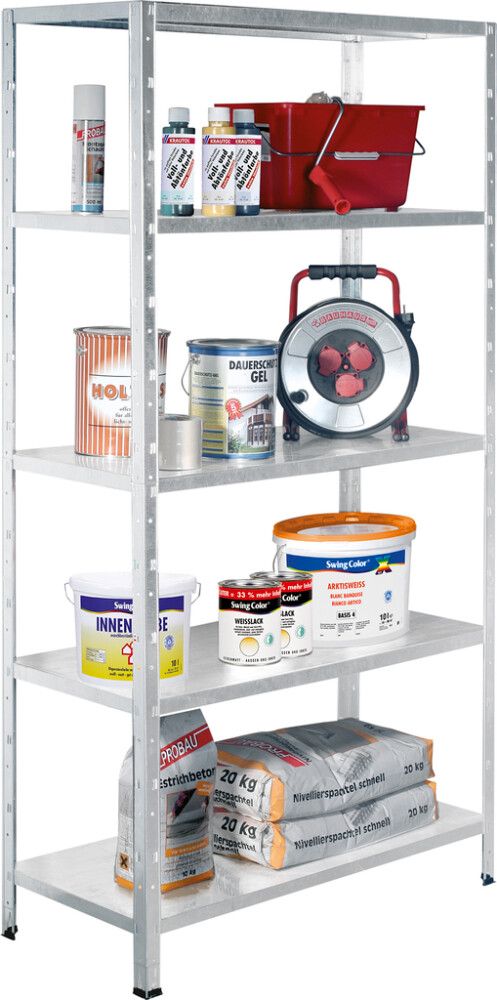 Metallihyllykkö Regalux Sinkitty 188 x 100 x 45 cm