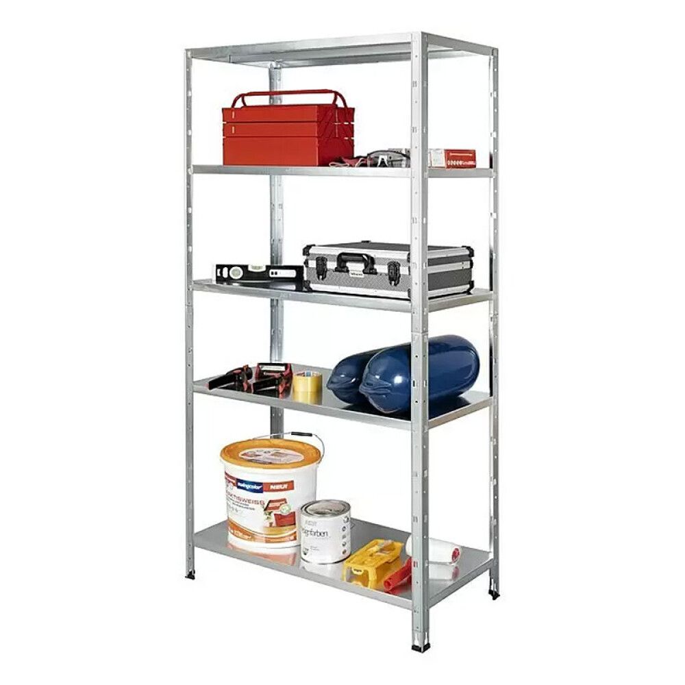 Metallihyllykkö Regalux Sinkitty 188 x 100 x 45 cm