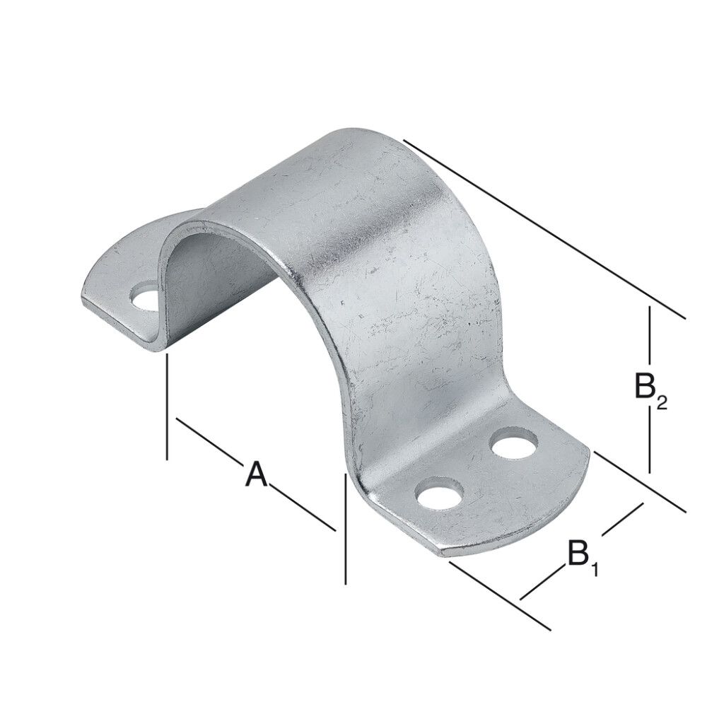 Putkenkiinnitin 2" putkelle sinkitty