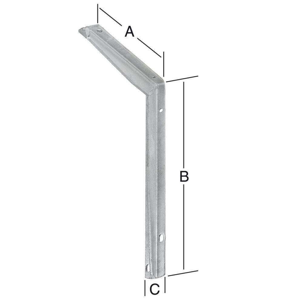 Kulmakannatin T-profiili Upposinkitty 300 x 400 mm