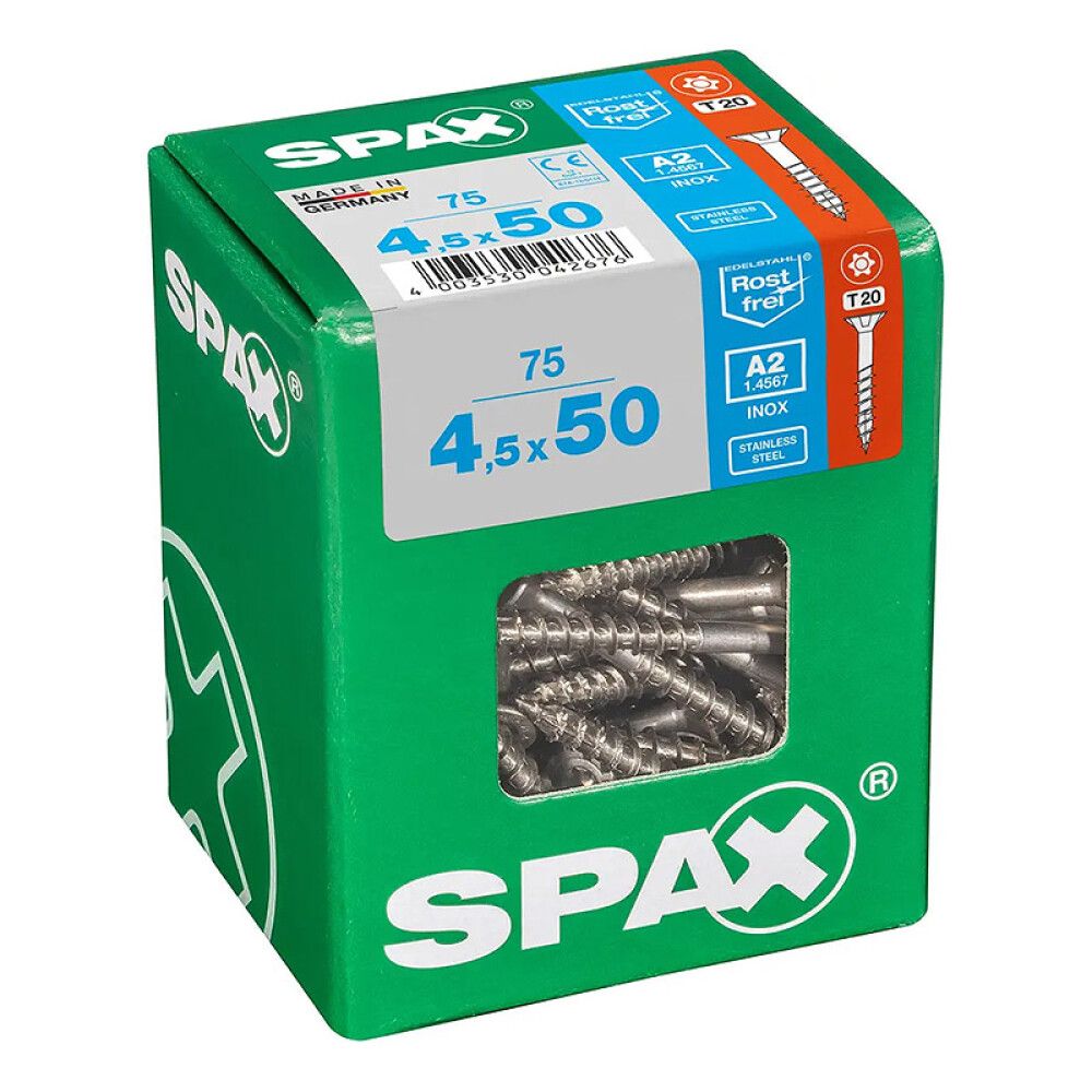 Ruostumaton Universal Ruuvi Spax A2 TRX 4,5x50 L