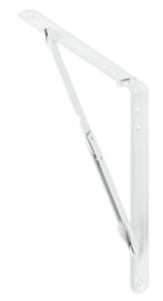 Kulmakannatin Taitettava Valkoinen 400 x 400 mm