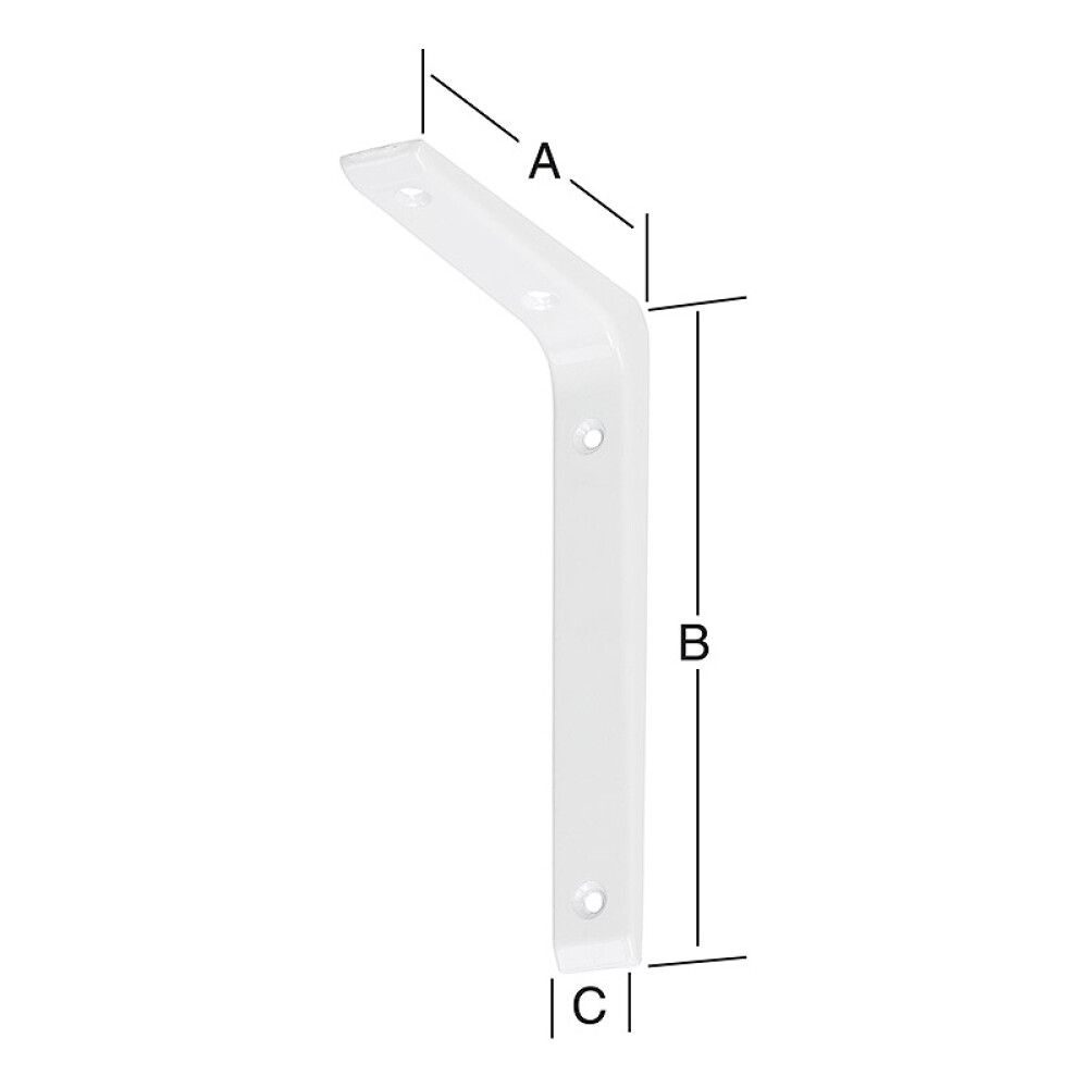 Kulmakannatin Elegant Valkoinen 200 x 300 mm