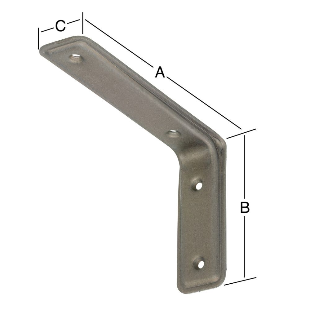 Kulmakannatin 3F Design Metalli 235 x 160 mm